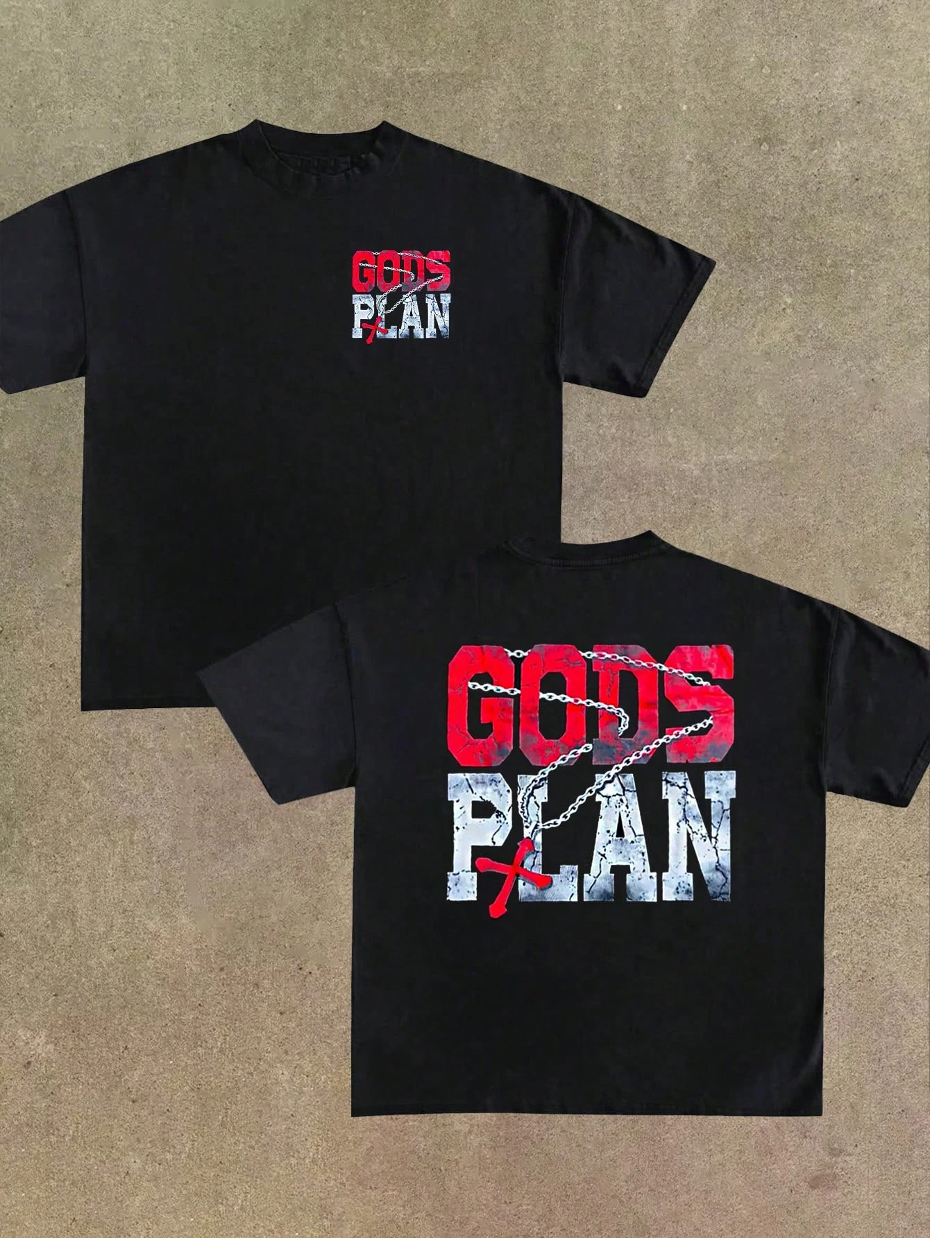 Men's Gods Plan Print Round Neck Short Sleeve T-Shirt Simple Fashionable Suitable For Summer Hip Hop Street wear Men's Clothing
Men's Gods Plan Print Round Neck Short Sleeve T-Shirt Simple Fashionable Suitable For Summer Hip Hop Street wear Men's Clothing