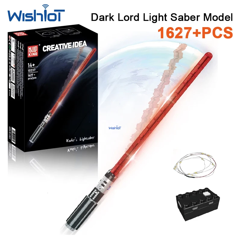 Mould King 10237 1627pcs Red Lightsaber Building Bricks Model For Collectors Kids Christmas Toy Gift Collection Decoration
Mould King 10237 1627pcs Red Lightsaber Building Bricks Model For Collectors Kids Christmas Toy Gift Collection Decoration