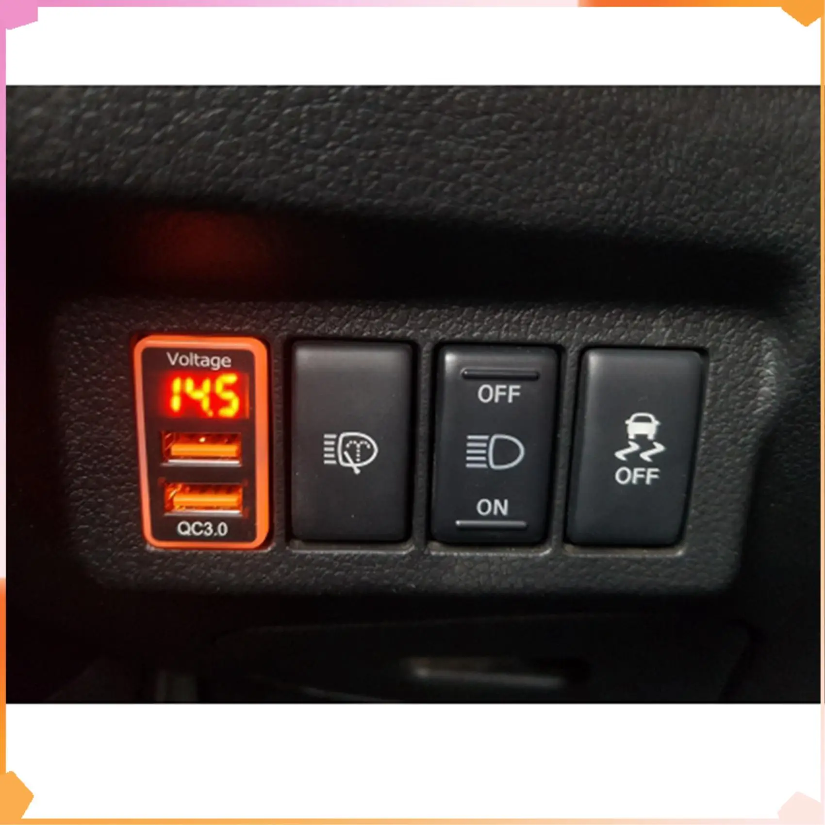 B94A 2X Car USB Port Charger USB QC3.0 Quick Fast Charging Connector With Voltage Display Meter For Nissan Qashqai X-Trail
B94A 2X Car USB Port Charger USB QC3.0 Quick Fast Charging Connector With Voltage Display Meter For Nissan Qashqai X-Trail
