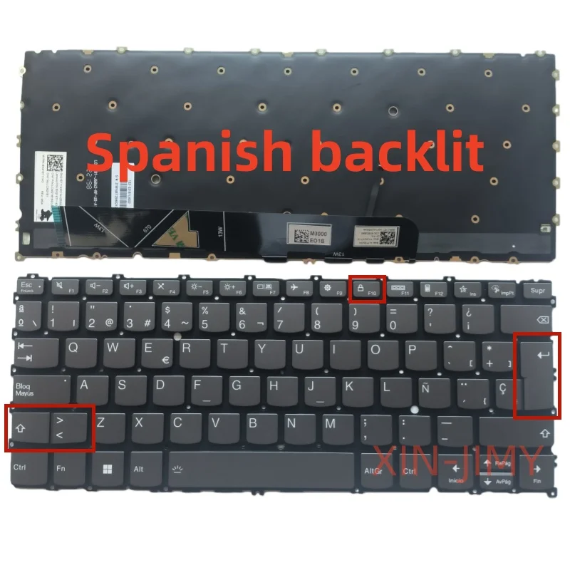 Испанская клавиатура для ноутбука с подсветкой для Lenovo ThinkBook 13s G4 ARB 13s G4 IAP 21AR 21AS
Испанская клавиатура для ноутбука с подсветкой для Lenovo ThinkBook 13s G4 ARB 13s G4 IAP 21AR 21AS