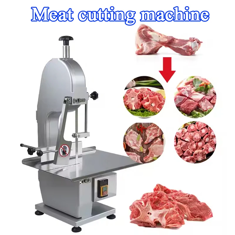 PBOBP 110V Bone Saw Machine Durable Frozen Meat Cutter 1.16HP Butcher Bandsaw Thickness Range 4-180mm with 6 Blades Mobile Base
PBOBP 110V Bone Saw Machine Durable Frozen Meat Cutter 1.16HP Butcher Bandsaw Thickness Range 4-180mm with 6 Blades Mobile Base