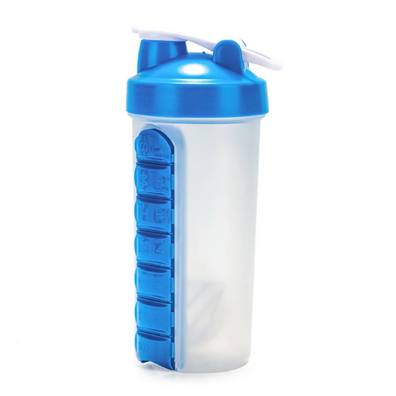 2 In 1 700ml Water Bottle With Pill Organizer 7 Day Weekly Pill Case For Outdoor Travel Office Gym
2 In 1 700ml Water Bottle With Pill Organizer 7 Day Weekly Pill Case For Outdoor Travel Office Gym