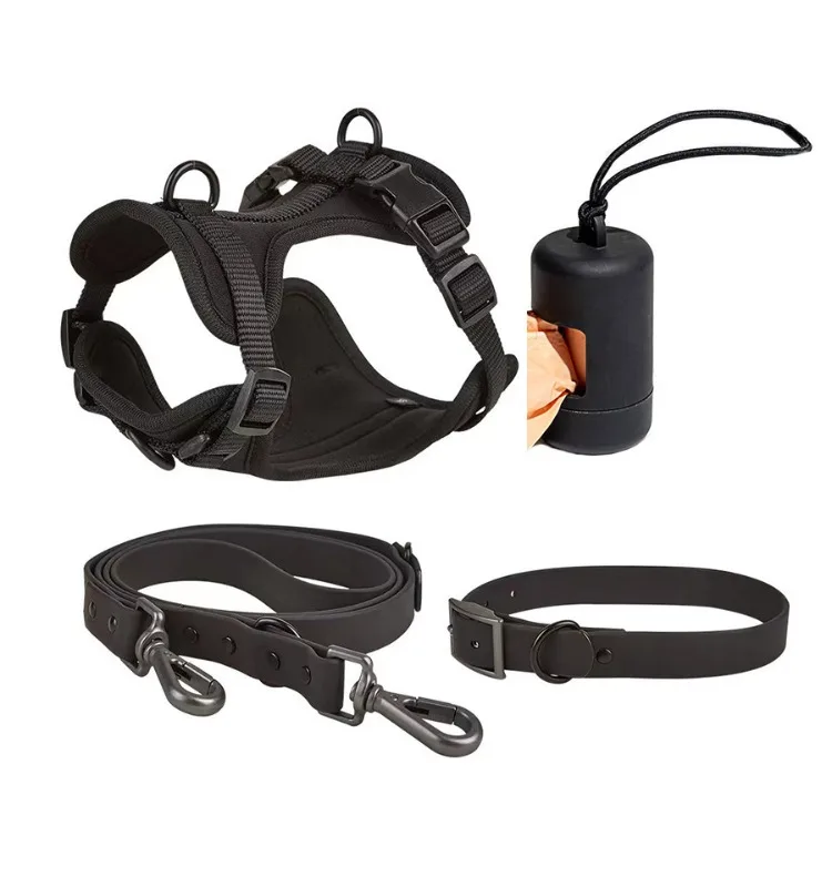 Dog Tactical Chest Back Anti Bite and Anti Break Dog Chest Harness Pet Traction Rope PVC Dog Collar
Dog Tactical Chest Back Anti Bite and Anti Break Dog Chest Harness Pet Traction Rope PVC Dog Collar