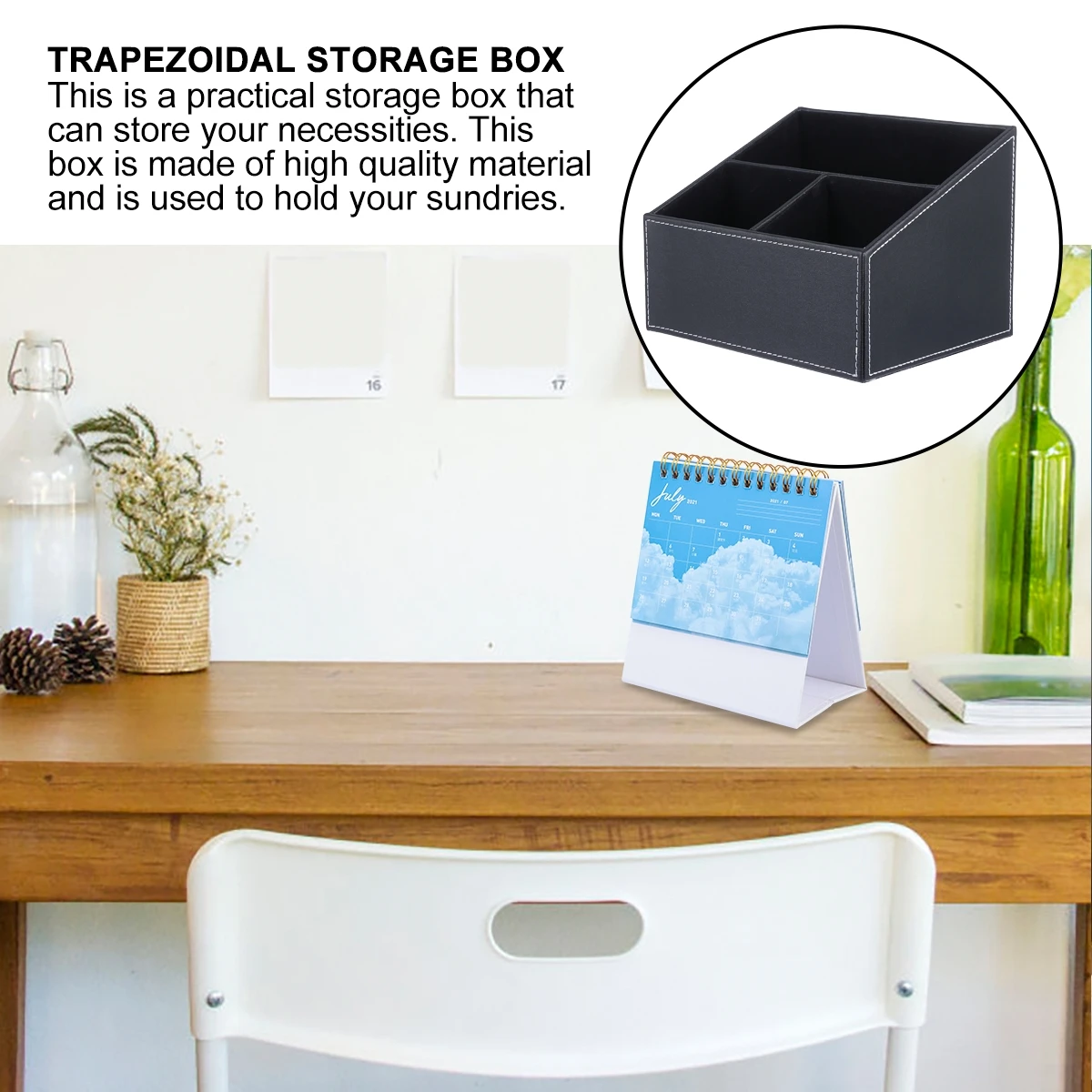 1pc Remote Control Storage Box Desktop Makeup Organizer Wood Structure Waterproof Surface Flannel Bottom Three
1pc Remote Control Storage Box Desktop Makeup Organizer Wood Structure Waterproof Surface Flannel Bottom Three