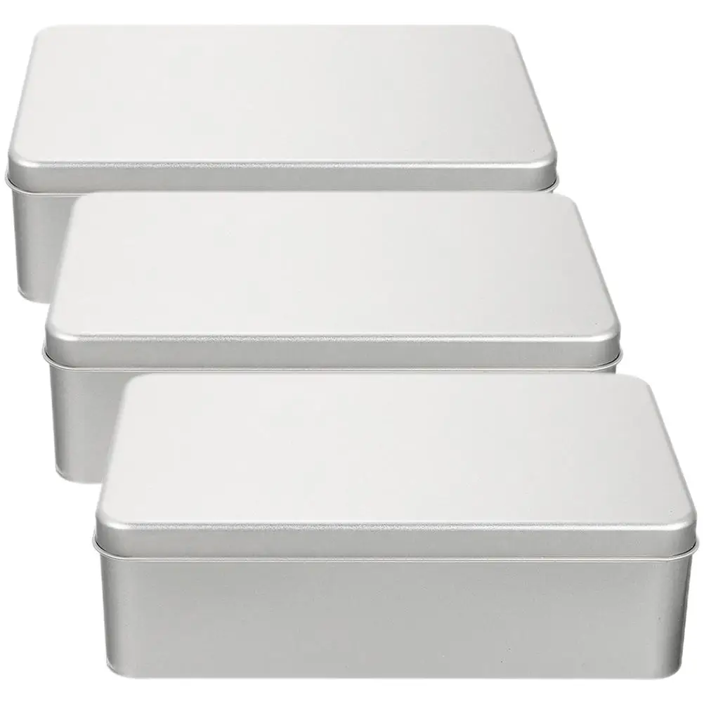 3 Pcs Tinplate Box Cookie Jar Food Container Square Lid Boxes Biscuit Candy Bread Pastry Packaging Bakery Gift Small Storage
3 Pcs Tinplate Box Cookie Jar Food Container Square Lid Boxes Biscuit Candy Bread Pastry Packaging Bakery Gift Small Storage