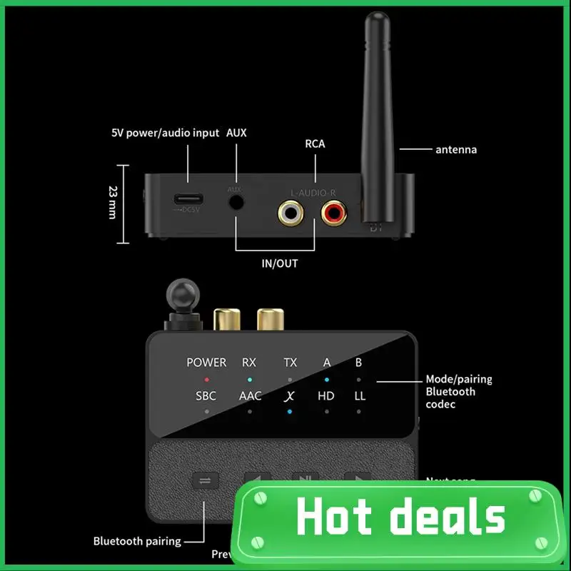 5,3 Bluetooth-адаптер 3,5 мм Aux R/L беспроводной стереоприемник-передатчик 2в1usb-передатчик Hi-Fi аудио для старого усилителя
5,3 Bluetooth-адаптер 3,5 мм Aux R/L беспроводной стереоприемник-передатчик 2в1usb-передатчик Hi-Fi аудио для старого усилителя