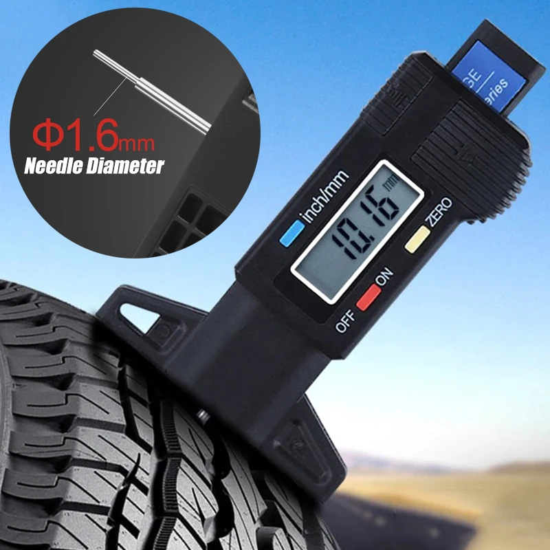 Digital Motorcycle Car Tire Tyre Tread Depth Gauge Meter Measurer Tool Caliper Thickness Detection Gauges Tread Brake Pad Shoe
Digital Motorcycle Car Tire Tyre Tread Depth Gauge Meter Measurer Tool Caliper Thickness Detection Gauges Tread Brake Pad Shoe