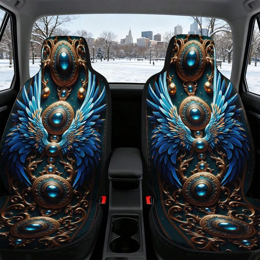 Art Deco Wing Gem Design Front Seat Covers Universal Fit Machine Washable
Art Deco Wing Gem Design Front Seat Covers Universal Fit Machine Washable
