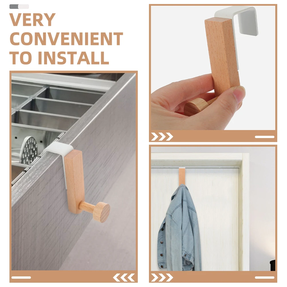 1pcs Iron Wood Hook Door Mount Hat Towel Hanger Overcoat Rack Storage Organizer Over Door Back Hangers For Bathroom Bedroom
1pcs Iron Wood Hook Door Mount Hat Towel Hanger Overcoat Rack Storage Organizer Over Door Back Hangers For Bathroom Bedroom