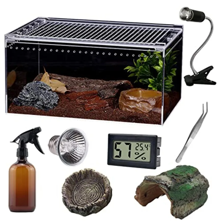 【Spot goods】Reptile Terrarium - Amphibian Tank Starter Kit Eco Rainforest Feeding Box Amphibian Feeding Box Suitable for breedi
【Spot goods】Reptile Terrarium - Amphibian Tank Starter Kit Eco Rainforest Feeding Box Amphibian Feeding Box Suitable for breedi