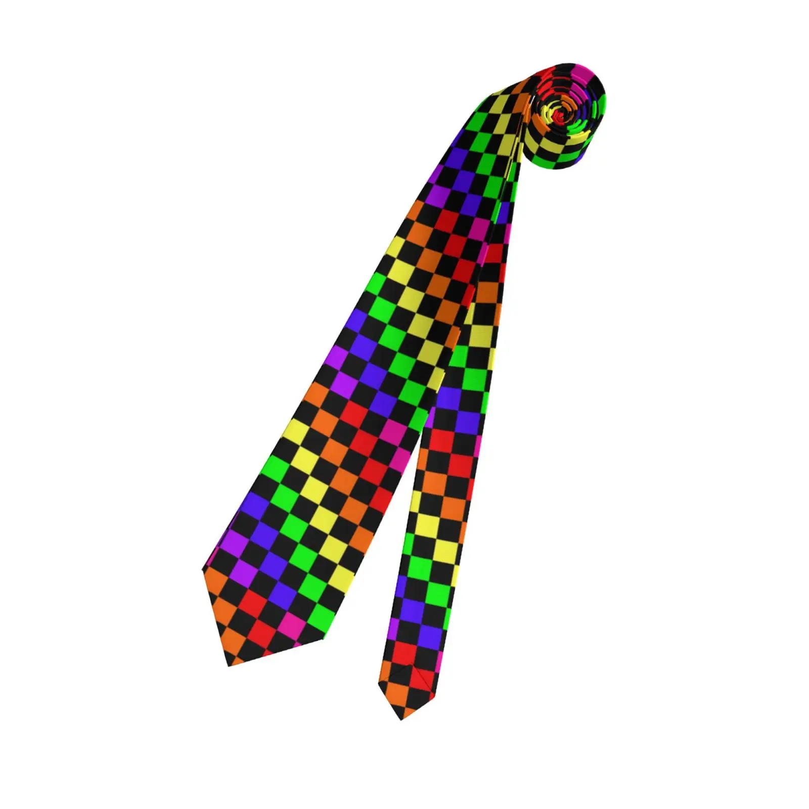 Black Rainbow Checkerboard Pattern Necktie for Men Business Fashion Tie Neckwear Novelty Neck Ties Accessory for Weddings Party
Black Rainbow Checkerboard Pattern Necktie for Men Business Fashion Tie Neckwear Novelty Neck Ties Accessory for Weddings Party