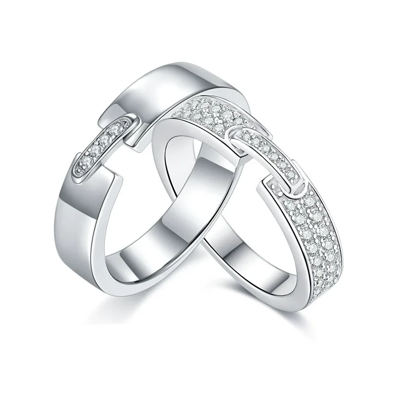 HanYu Classic Style Moissanite S925 Silver Couple Ring Engagement Gift Wedding Ring
HanYu Classic Style Moissanite S925 Silver Couple Ring Engagement Gift Wedding Ring