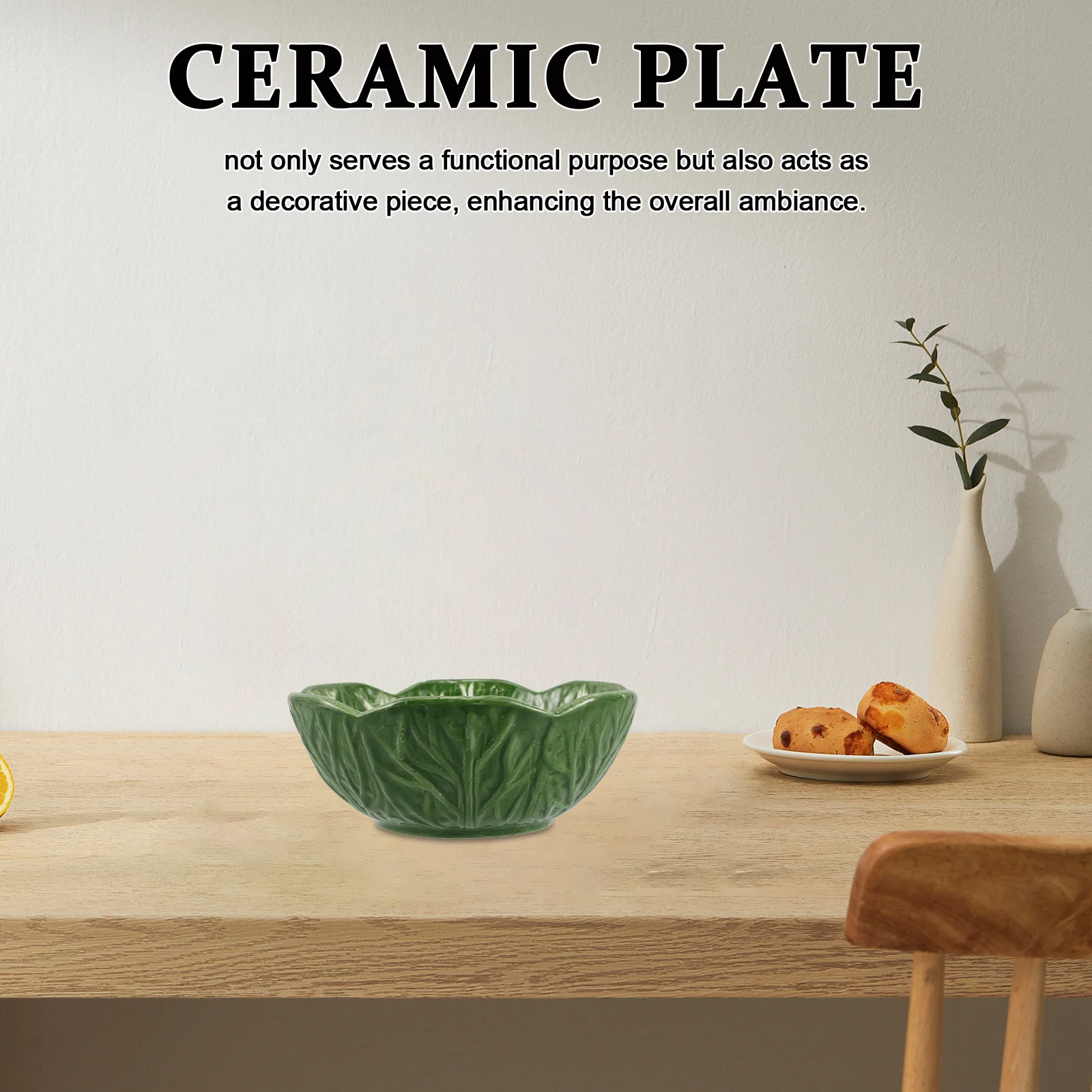 Creative Ceramic Cabbage Plate Versatile Decorative Plate for Serving Snacks Pastries Fruits Dinner Candy Dish
Creative Ceramic Cabbage Plate Versatile Decorative Plate for Serving Snacks Pastries Fruits Dinner Candy Dish