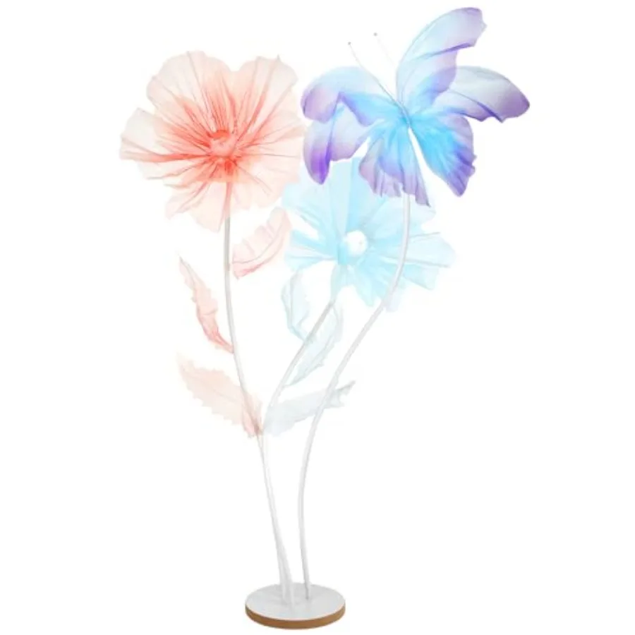 5.2ft Giant Butterfly Flowers Decoration for Reception Large Artificial Silk Flower Decor with Wooden Stand Base for Outdoor We
5.2ft Giant Butterfly Flowers Decoration for Reception Large Artificial Silk Flower Decor with Wooden Stand Base for Outdoor We