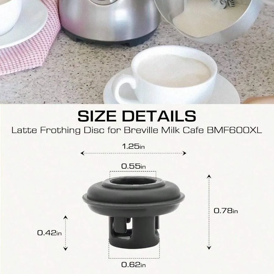 BMF600XL Latte Frothing Disc Milk Cafe - Milk Frother Plate Coffee Accessories Part #BMF600XL - Fixes Milk Frothing Problems
BMF600XL Latte Frothing Disc Milk Cafe - Milk Frother Plate Coffee Accessories Part #BMF600XL - Fixes Milk Frothing Problems