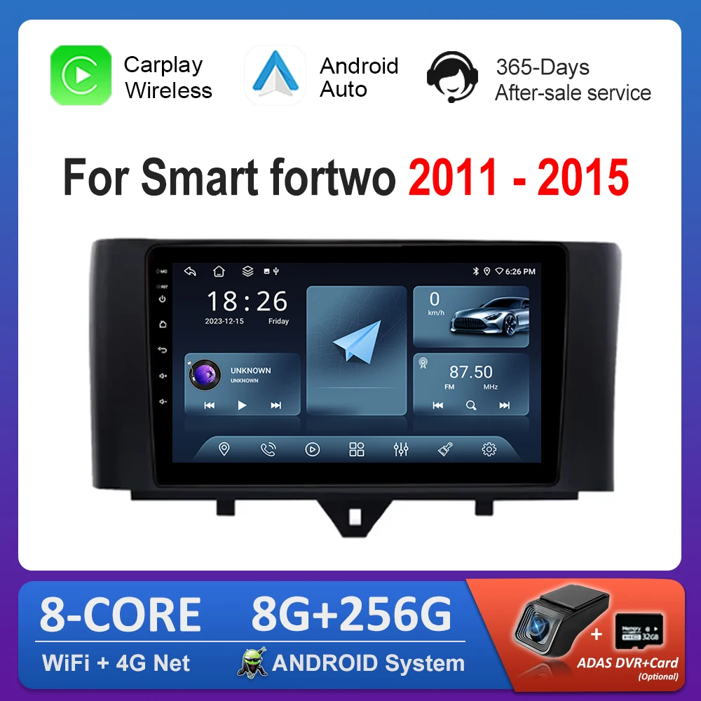 Для Smart fortwo 2011-2015 GPS Navi Android Автомобильный радиоприемник Мультимедийный вентилятор охлаждения видео 4G WiFi HD Сенсорный экран Радио Видеоплеер
Для Smart fortwo 2011-2015 GPS Navi Android Автомобильный радиоприемник Мультимедийный вентилятор охлаждения видео 4G WiFi HD Сенсорный экран Радио Видеоплеер