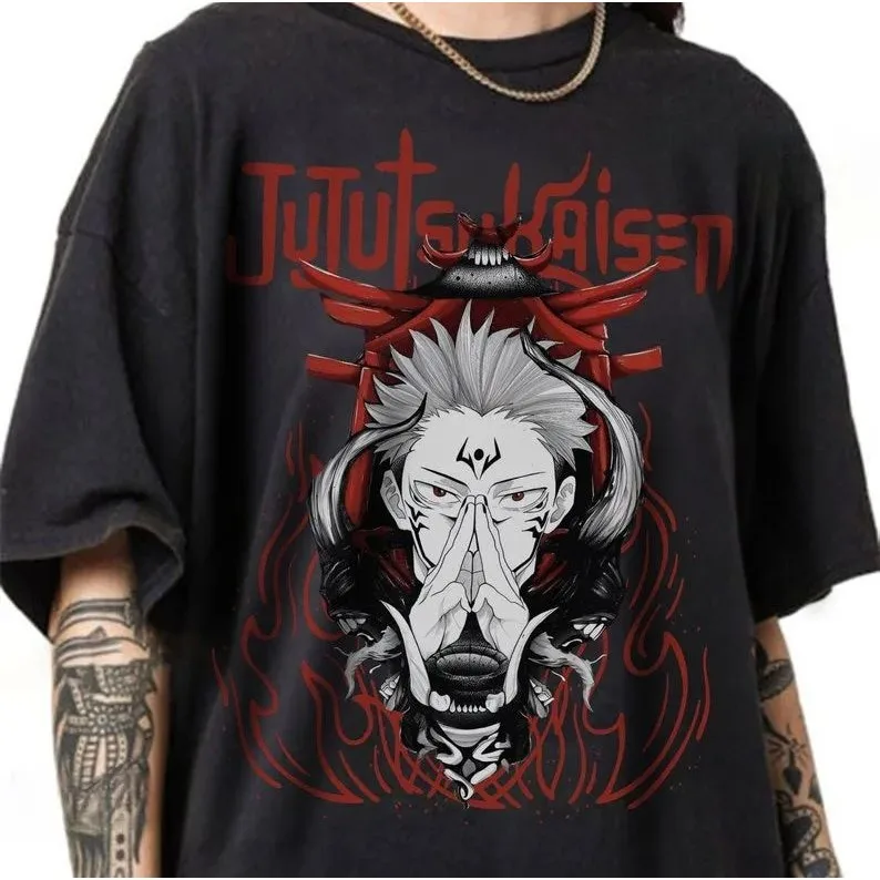 Jujutsu Kaisen Ryomen Sukuna Inspired Anime T-irt Ultra Slim Fit Nine Sve Length Henry Collar Youth Faion Clothing
Jujutsu Kaisen Ryomen Sukuna Inspired Anime T-irt Ultra Slim Fit Nine Sve Length Henry Collar Youth Faion Clothing