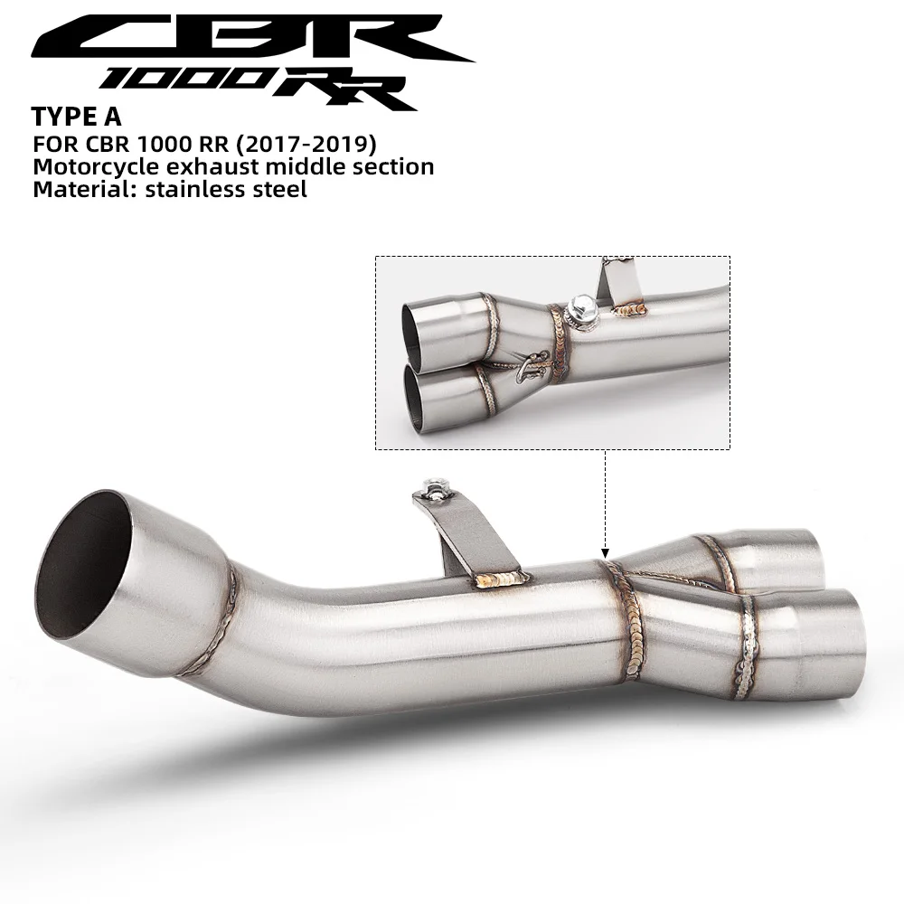 Escape Motorcycle Exhaust Muffler Middle Link Pipe For CBR1000RR CBR 1000 RR 2017-2019
Escape Motorcycle Exhaust Muffler Middle Link Pipe For CBR1000RR CBR 1000 RR 2017-2019