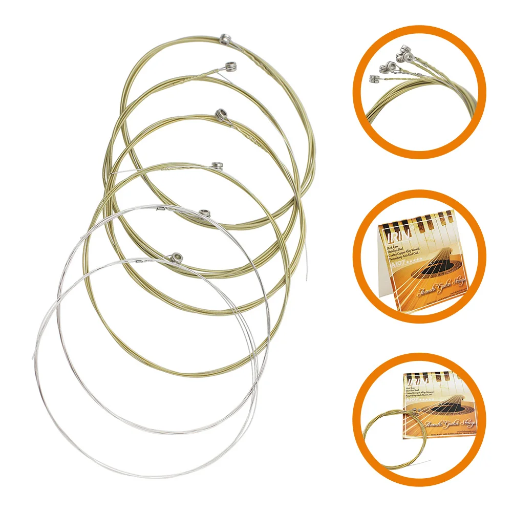 6pcs Folk Guitar Strings Guitar Replacement Strings Brass Musical Strings for Guitar acoustic guitar strings
6pcs Folk Guitar Strings Guitar Replacement Strings Brass Musical Strings for Guitar acoustic guitar strings