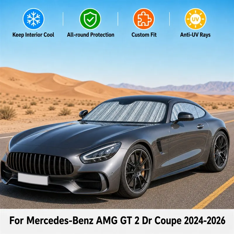 For Mercedes-Benz AMG GT 2 Dr Coupe 2024-2026 Full Set Car Window Sunshades UV Block Privacy Heat Insulated Foldable Car Curtain
For Mercedes-Benz AMG GT 2 Dr Coupe 2024-2026 Full Set Car Window Sunshades UV Block Privacy Heat Insulated Foldable Car Curtain