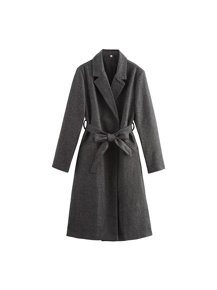 Willshela Women Fashion With Belt Plaid Single Button Trench Vintage Lapel Neck Long Sleeves Female Chic Lady Outfits
Willshela Women Fashion With Belt Plaid Single Button Trench Vintage Lapel Neck Long Sleeves Female Chic Lady Outfits