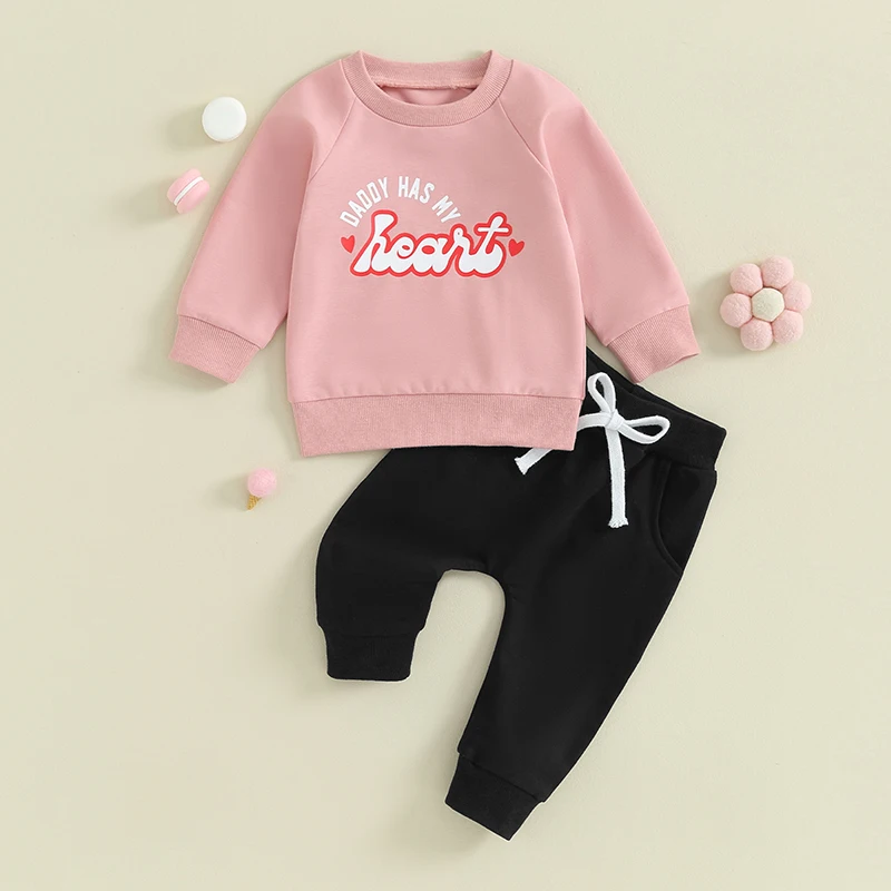 Adorable Baby Girls 2 Piece Outfit with Heart Print Long Sleeve Top and Cozy Elastic Waist Pants Set - Stylish Fall Clothing
Adorable Baby Girls 2 Piece Outfit with Heart Print Long Sleeve Top and Cozy Elastic Waist Pants Set - Stylish Fall Clothing
