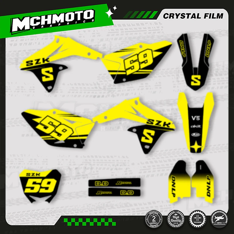 MCHMFG MOTO полный набор мотоциклетных графических фоновых наклеек, комплект для SUZUKI RMZ450 2008 2009 2010 2011 2012-2017
MCHMFG MOTO полный набор мотоциклетных графических фоновых наклеек, комплект для SUZUKI RMZ450 2008 2009 2010 2011 2012-2017
