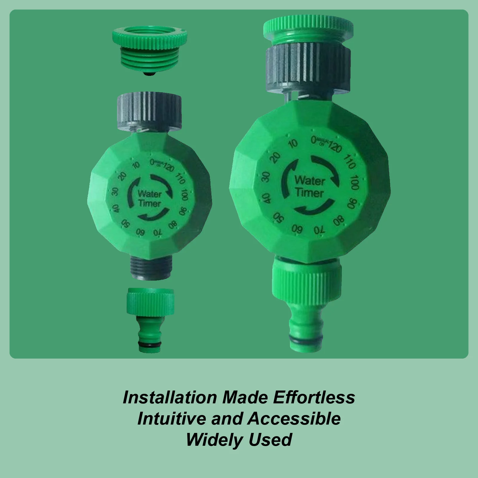 Irrigation Timer Mechanical Hose Timer Automatic Watering Device Sprinkler Controller for Patio Lawn Yard Pool Drip Plants
Irrigation Timer Mechanical Hose Timer Automatic Watering Device Sprinkler Controller for Patio Lawn Yard Pool Drip Plants