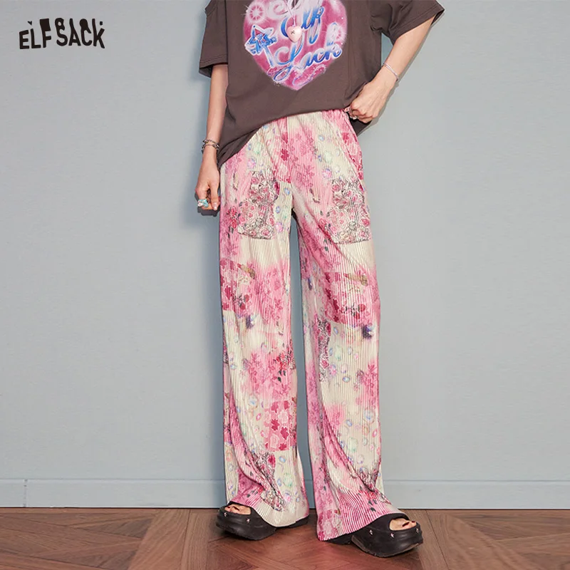 ELFSACK 2025 Summer New Arrival Elegant Casual Draped Full Flower Print Wide Leg Pant Straight Leg Casual Pants For Women
ELFSACK 2025 Summer New Arrival Elegant Casual Draped Full Flower Print Wide Leg Pant Straight Leg Casual Pants For Women