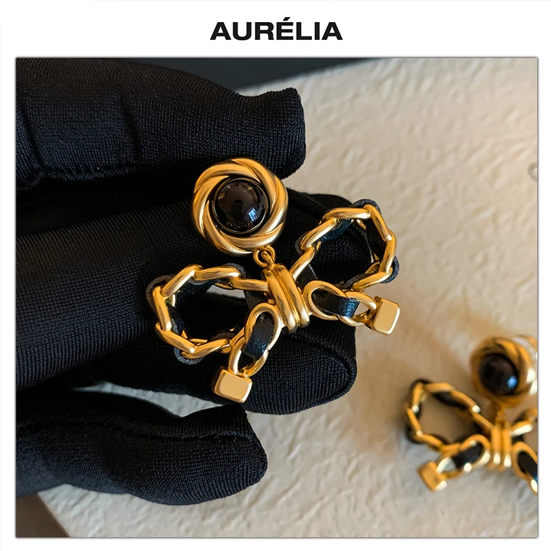 Fashion Black Acrylic Leather Bow Gold Earrings Woman Cute Charm Girl Gift Jewelry Trend
Fashion Black Acrylic Leather Bow Gold Earrings Woman Cute Charm Girl Gift Jewelry Trend