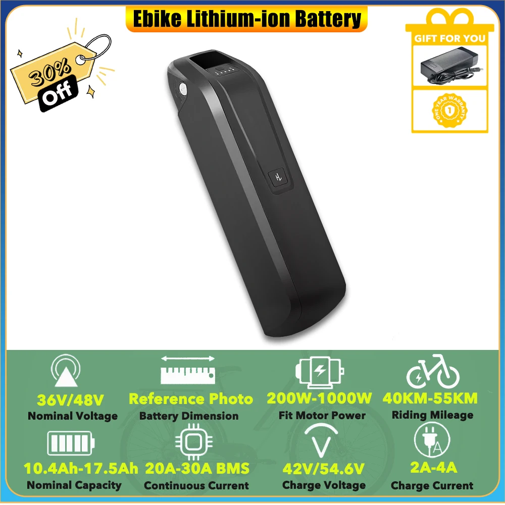 Extra Down Tube Lithium-ion 36V 10.4Ah 13Ah 15Ah 17.5Ah Removable Battery for OUXI V8 Mini Electric Bike
Extra Down Tube Lithium-ion 36V 10.4Ah 13Ah 15Ah 17.5Ah Removable Battery for OUXI V8 Mini Electric Bike