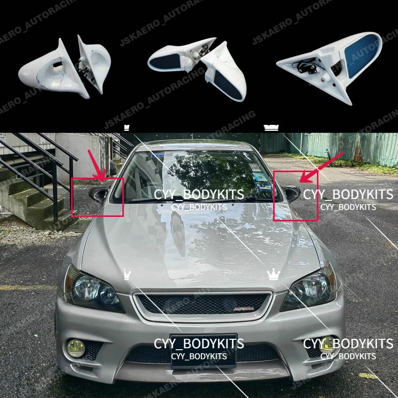 For Lexus IS200 98-05(RHD) Altezza XE10 Rear View Rearview Mirrors FRP Unpainted car Bodykits
For Lexus IS200 98-05(RHD) Altezza XE10 Rear View Rearview Mirrors FRP Unpainted car Bodykits