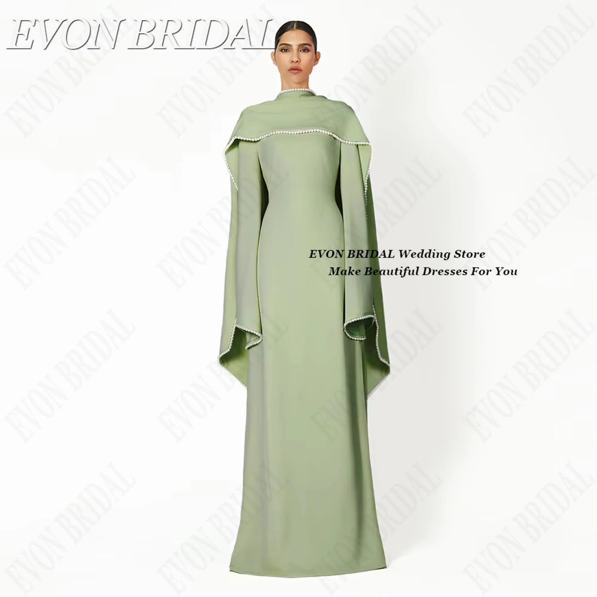 EVON BRIDAL 2025 Pearls Formal Occasion Gown Long-Sleeved Cape Robe De Soiree Femmes Elegant Floor Length Evening Gown Customize
EVON BRIDAL 2025 Pearls Formal Occasion Gown Long-Sleeved Cape Robe De Soiree Femmes Elegant Floor Length Evening Gown Customize