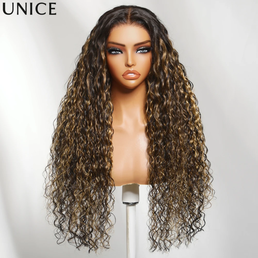 UNice No-Slip 7x5 Lace Golden Blonde Balayage Highlights Water Wave Human Hair Wig With Drawstring Glueless Wig Ready To Wear
UNice No-Slip 7x5 Lace Golden Blonde Balayage Highlights Water Wave Human Hair Wig With Drawstring Glueless Wig Ready To Wear