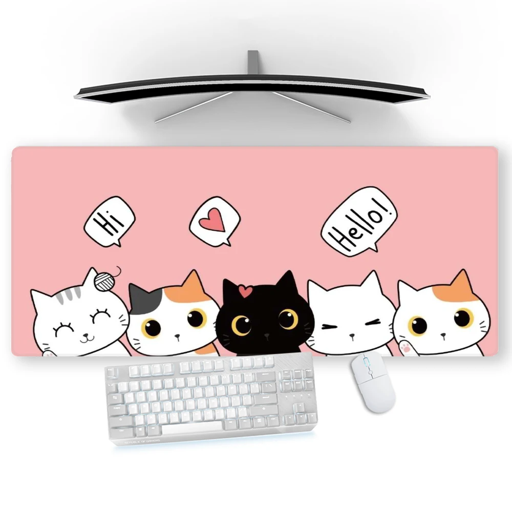 Pink Gamer Mousepepad Cats Xxl Kawaii Gaming Accessory Cute Table Mat Custom Large Rugs Cat Office Supplies Funny Carpet 90x30
Pink Gamer Mousepepad Cats Xxl Kawaii Gaming Accessory Cute Table Mat Custom Large Rugs Cat Office Supplies Funny Carpet 90x30
