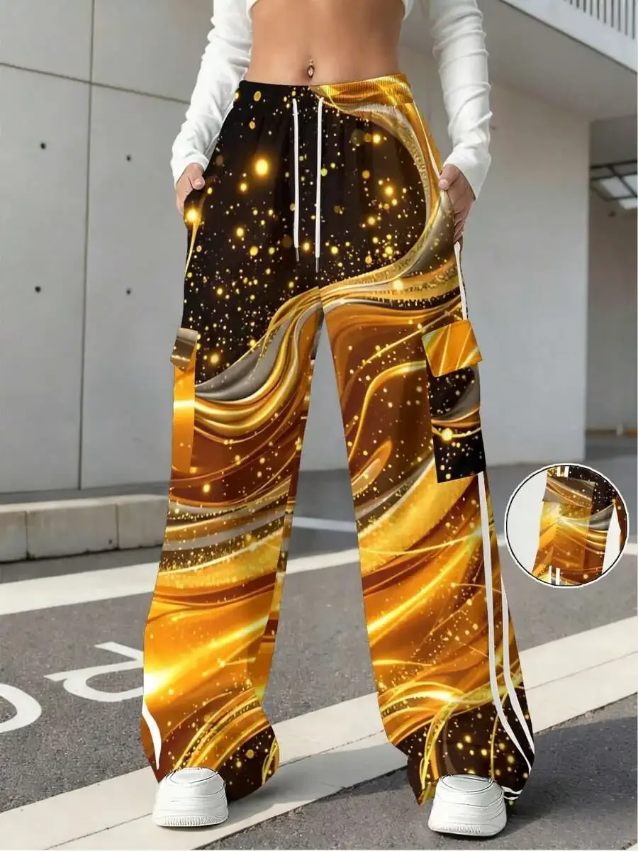 Womens Full-Length Print Cargo Pants With Utility Pockets Drawstring Waist For Travel Outdoor
Womens Full-Length Print Cargo Pants With Utility Pockets Drawstring Waist For Travel Outdoor