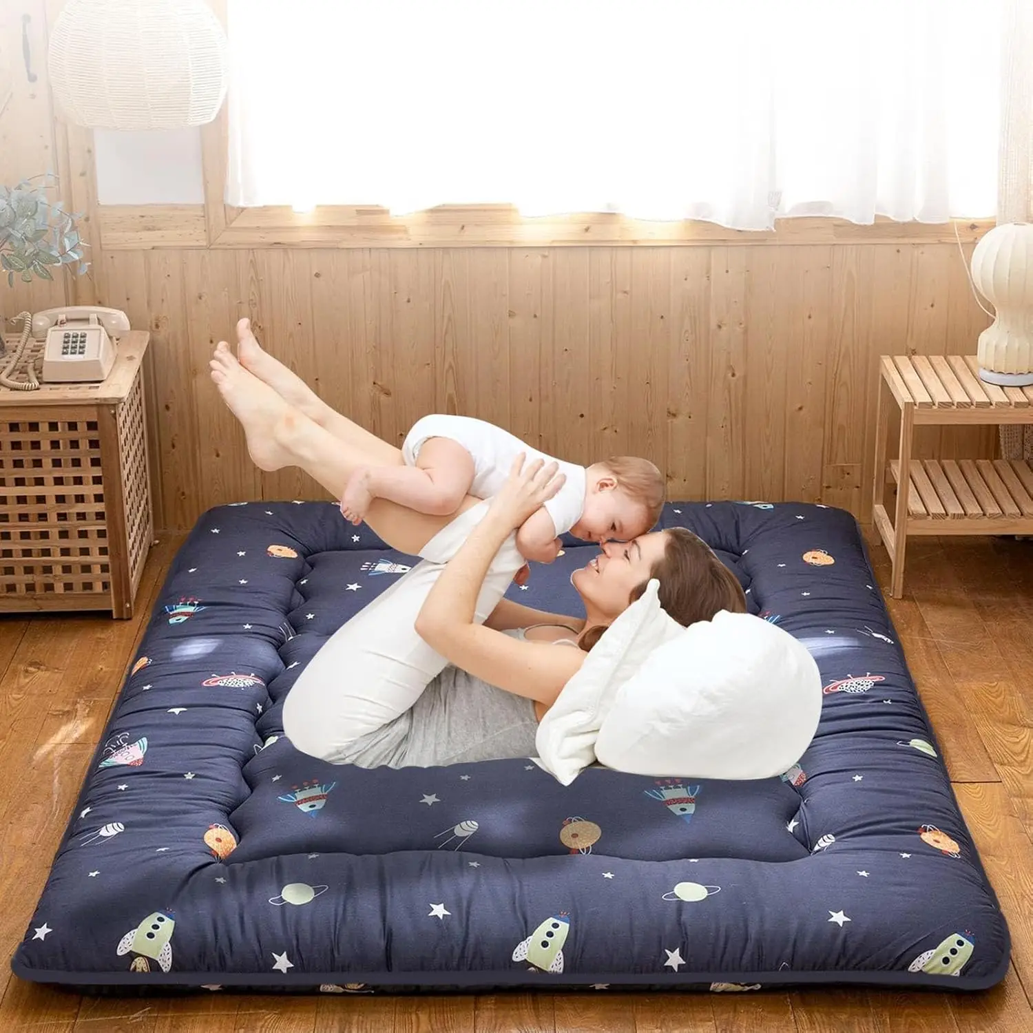 Japanese Futon Floor Mattr Foldable Thicken Tatami Roll Up Mattr Floor Bed Pad Sleeping Mat Suitable For Camping, Guest Room,
Japanese Futon Floor Mattr Foldable Thicken Tatami Roll Up Mattr Floor Bed Pad Sleeping Mat Suitable For Camping, Guest Room,