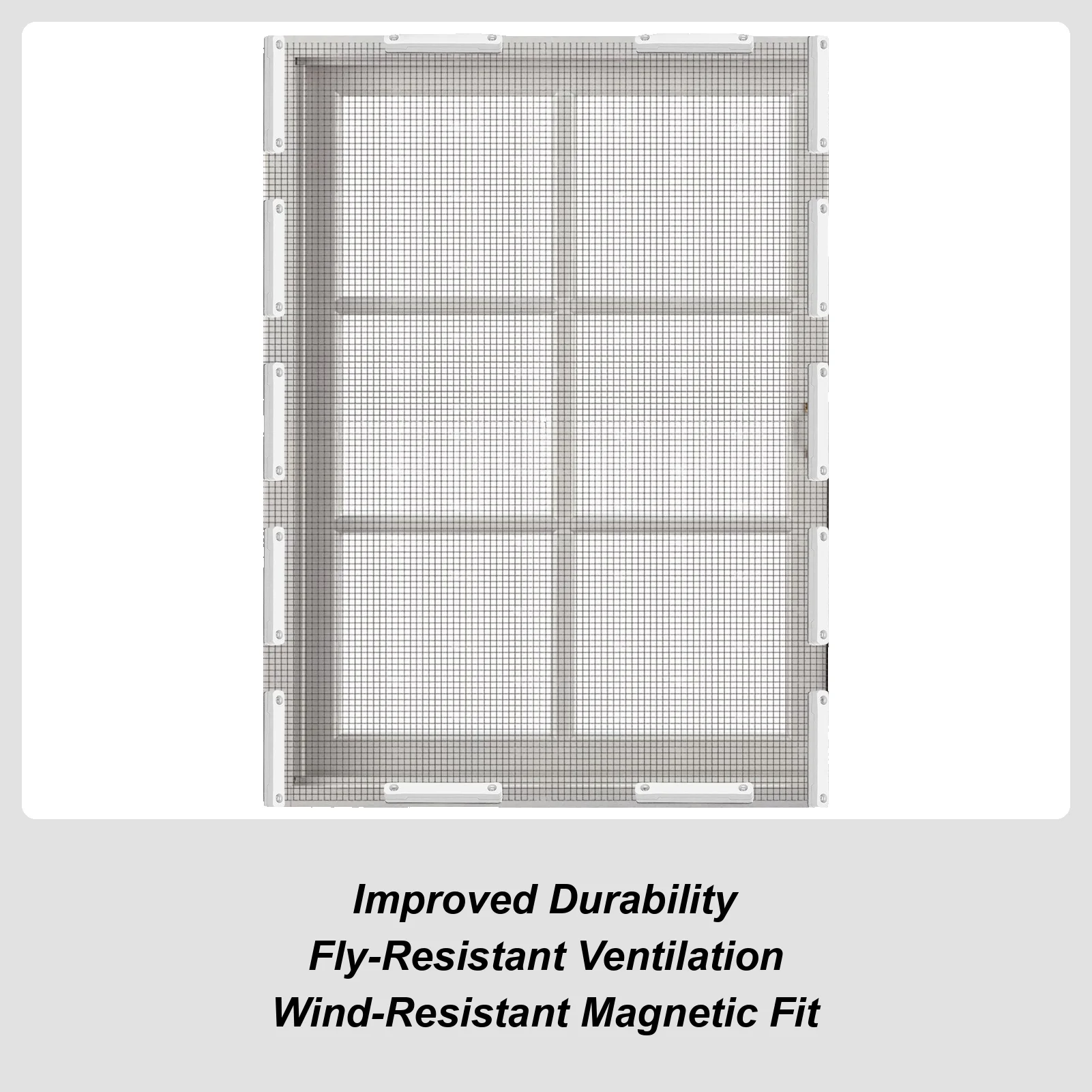 Магнитная оконная сетка из стекловолокна с 12-застежкой, съемный блокатор, сетка для мух без сверления для внутреннего и наружного использования 
Магнитная оконная сетка из стекловолокна с 12-застежкой, съемный блокатор, сетка для мух без сверления для внутреннего и наружного использования