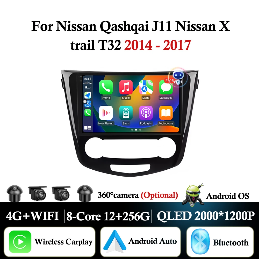 for Nissan Qashqai J11 Nissan X trail T32 2014 - 2017 Android Auto Car Radio Video Multimedia Player WiFi Bluetooth GPS Navi
for Nissan Qashqai J11 Nissan X trail T32 2014 - 2017 Android Auto Car Radio Video Multimedia Player WiFi Bluetooth GPS Navi