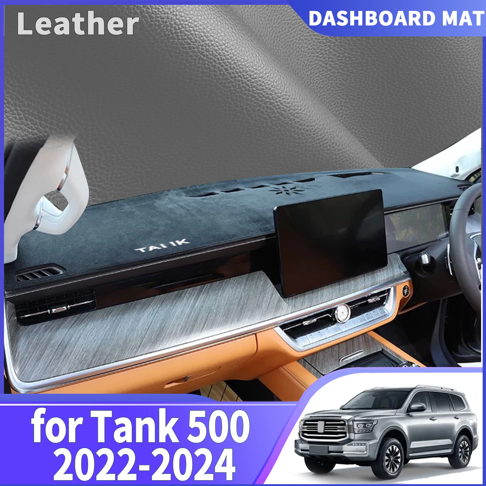 fit for GWM Tank 500 2022 2023 2024 WIHTE LOGO DashMat Sunshade Dashmat Dashboard Cover Pad Protective Carpet Car Accessories
fit for GWM Tank 500 2022 2023 2024 WIHTE LOGO DashMat Sunshade Dashmat Dashboard Cover Pad Protective Carpet Car Accessories