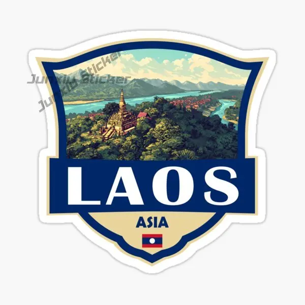 LAOS Lao People's Democratic Republic Badge Car Sticker Decal
LAOS Lao People's Democratic Republic Badge Car Sticker Decal