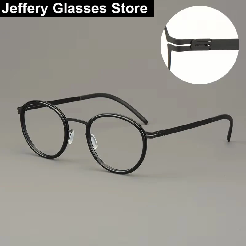 Germany Screwless Vintage Oval Glasses Frame Men Women Tona with Ring Eyeglasses Ultralight Brand Design Retro Spectacle Gafas
Germany Screwless Vintage Oval Glasses Frame Men Women Tona with Ring Eyeglasses Ultralight Brand Design Retro Spectacle Gafas