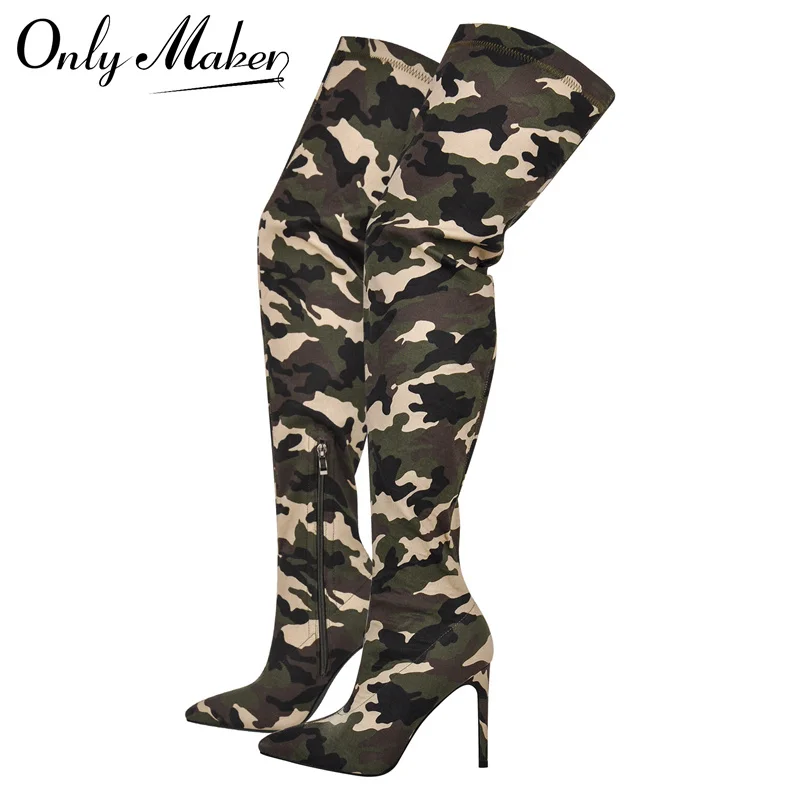 Onlymaker Womens Mixed Colors Over The Knee Boots Thin Heel Fashion CamouflageThigh High Boots
Onlymaker Womens Mixed Colors Over The Knee Boots Thin Heel Fashion CamouflageThigh High Boots