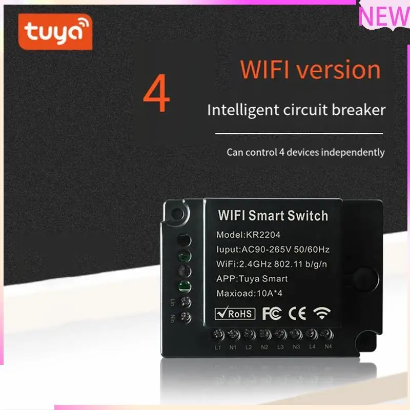 B27B 4CH Tuya Smart Switch 220V WIFI модуль дистанционного управления 110V приемник 10A умное реле для Alexa Google Home Light Switch
B27B 4CH Tuya Smart Switch 220V WIFI модуль дистанционного управления 110V приемник 10A умное реле для Alexa Google Home Light Switch