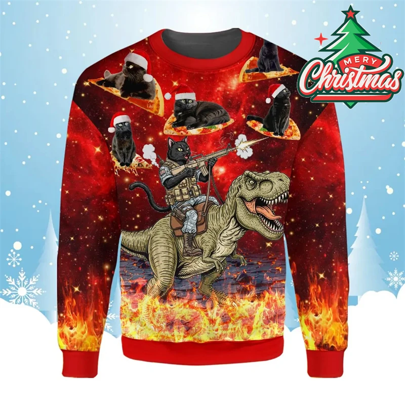 Ugly Christmas Sweater Gift Idea, Funny Long Sleeve Crewneck Pullover for Men Women, Cozy Xmas Party Holiday Novelty Wear
Ugly Christmas Sweater Gift Idea, Funny Long Sleeve Crewneck Pullover for Men Women, Cozy Xmas Party Holiday Novelty Wear
