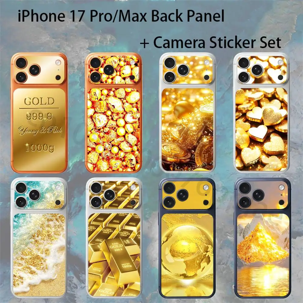 Money Gold For iPhone 17Pro/ProMax Battry Back Cover with Camera Decal Skin Rear Protective Sticker Film
Money Gold For iPhone 17Pro/ProMax Battry Back Cover with Camera Decal Skin Rear Protective Sticker Film