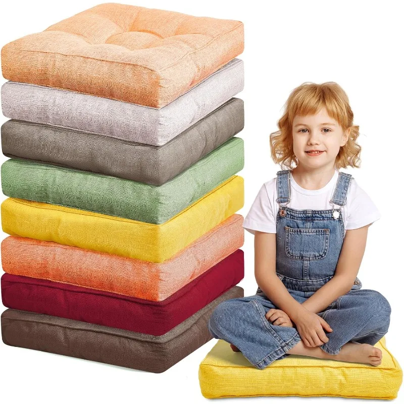 8 Pcs Floor Cushions Floor Pillows Flexible Seating Cushions 3.5'' Thick Meditation Seat Pillows 8 Colors Chair Pads for Adults
8 Pcs Floor Cushions Floor Pillows Flexible Seating Cushions 3.5'' Thick Meditation Seat Pillows 8 Colors Chair Pads for Adults