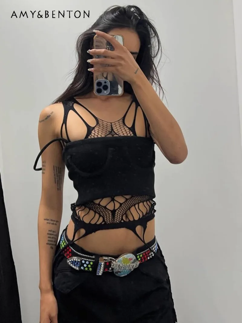 Sexy Spice Girls Hollow Mesh Socks Suspender Jumpsuit Street Skinny Bottom Up Jumpsuit For Women
Sexy Spice Girls Hollow Mesh Socks Suspender Jumpsuit Street Skinny Bottom Up Jumpsuit For Women