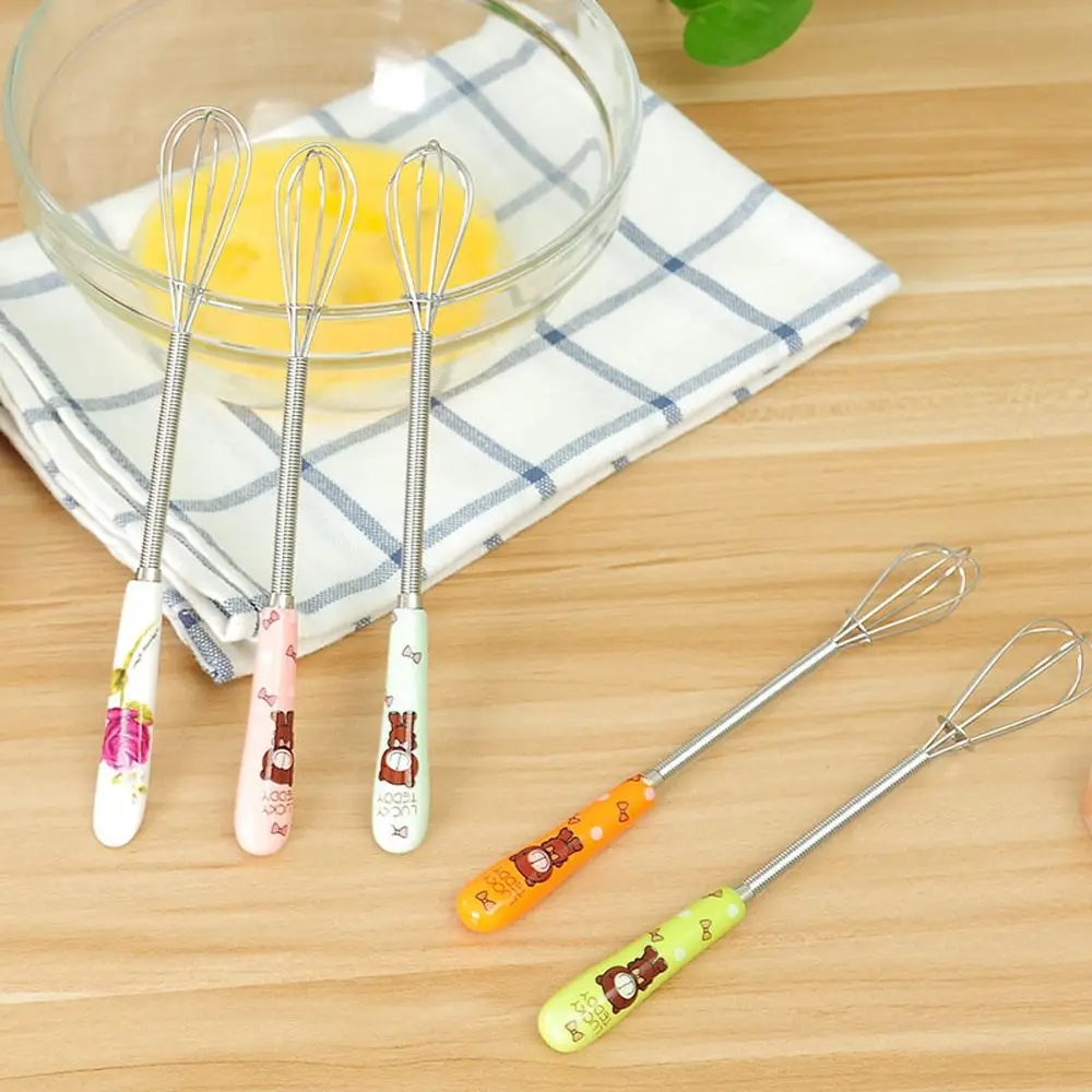 Convenient Stainless Steel Cook Baking Tools Ceramic Handle Cartoon Egg Beater Egg Mixer Blender Stirring Whisk
Convenient Stainless Steel Cook Baking Tools Ceramic Handle Cartoon Egg Beater Egg Mixer Blender Stirring Whisk