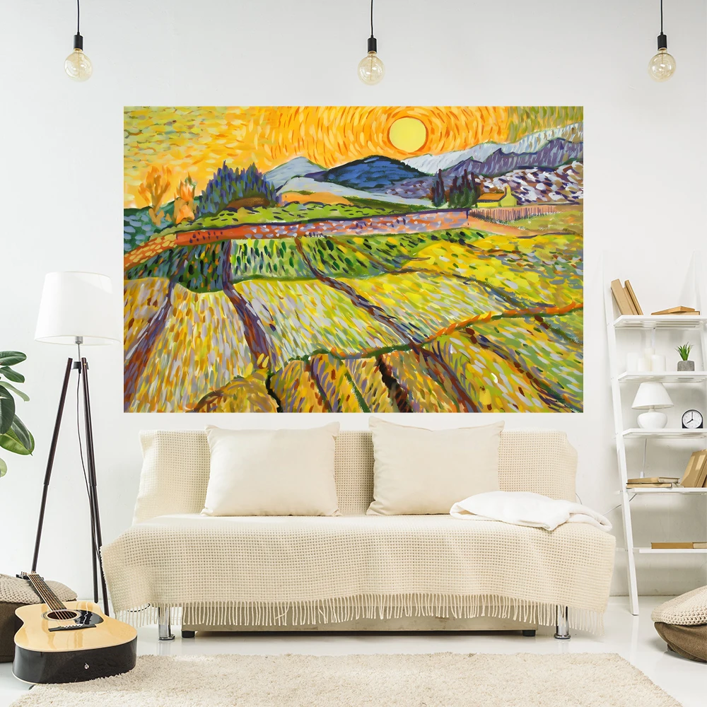 XxDeco Landscape Art Tapestry Oil Painting Printed Large Fabric Room Decor Wall Hanging Covering Dorm Background Cloth
XxDeco Landscape Art Tapestry Oil Painting Printed Large Fabric Room Decor Wall Hanging Covering Dorm Background Cloth